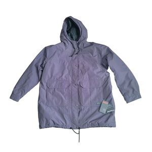 Eddie Bauer Parka Jacket Rainfoil Insulated Gray Men XL Hoodie Winter Coat Lined